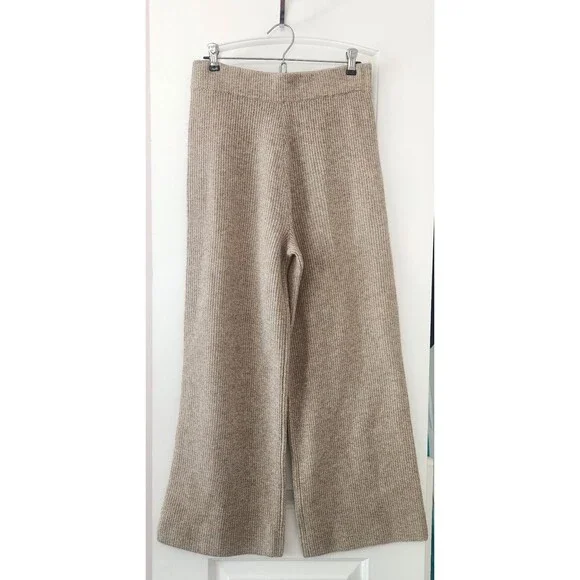 NWT Commense Knit Sweater Pants Two Piece Set Lounge 1/4 Zip Wool blend-Large - Picture 6 of 8